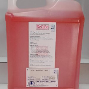 Recipe Hand Washing Soap 5L